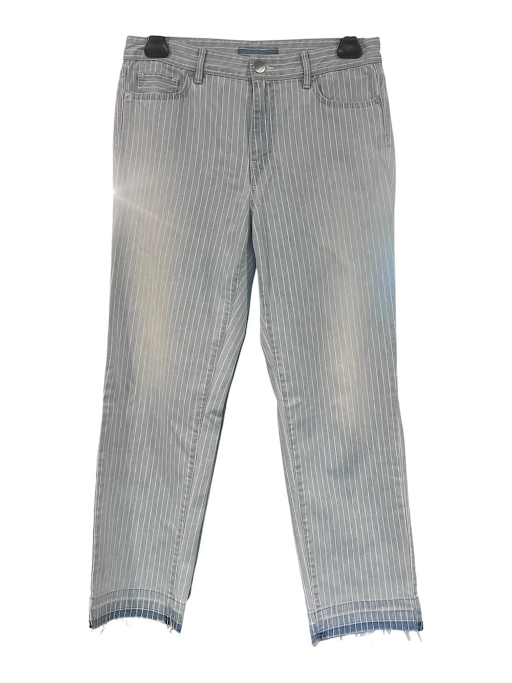 MARC CAIN Striped Light Blue Jeans - Casual Straight Leg - Size 6 - Like New